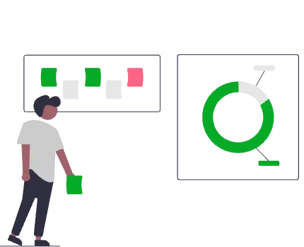 開発に必要な分析をしている開発エンジニア