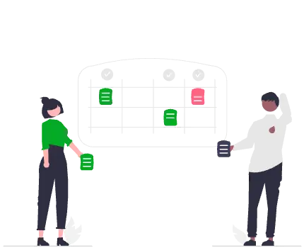 プロジェクト計画を立てているPM/PMOの様子